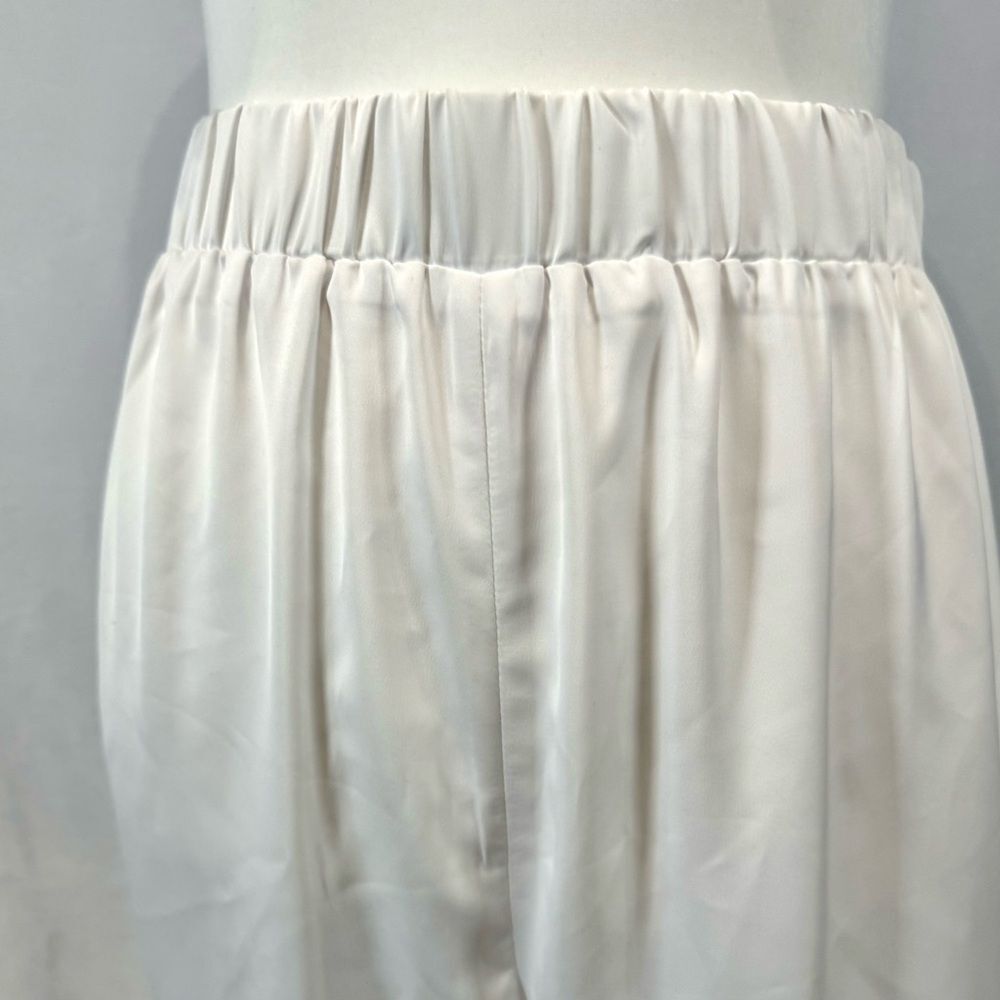 Gianni Bini white satin star struck joggers size small NWT - Picture 3 of 6